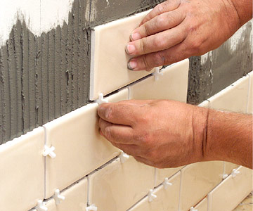 tiling a wall