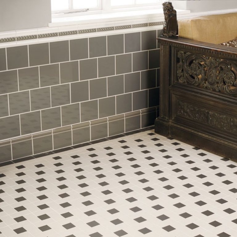 Lincoln Subtle and Classic Triangle and Square Victorian Style Tile Pattern