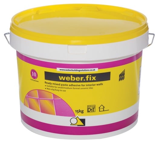 Ready made tile adhesive
