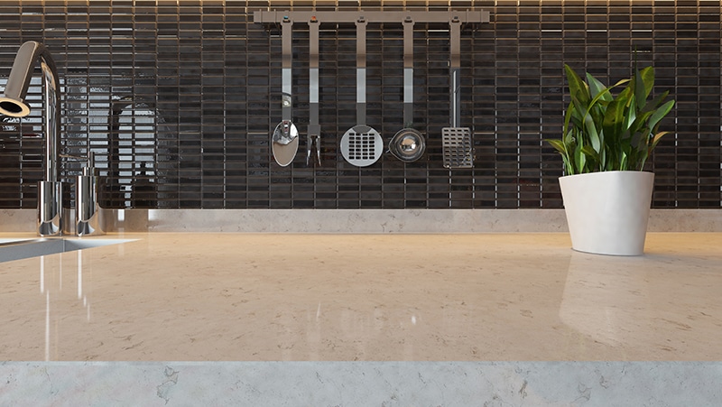 black ceramic modern kitchen design background