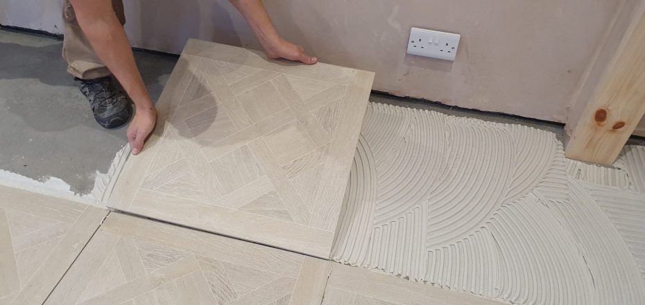 Tile installation