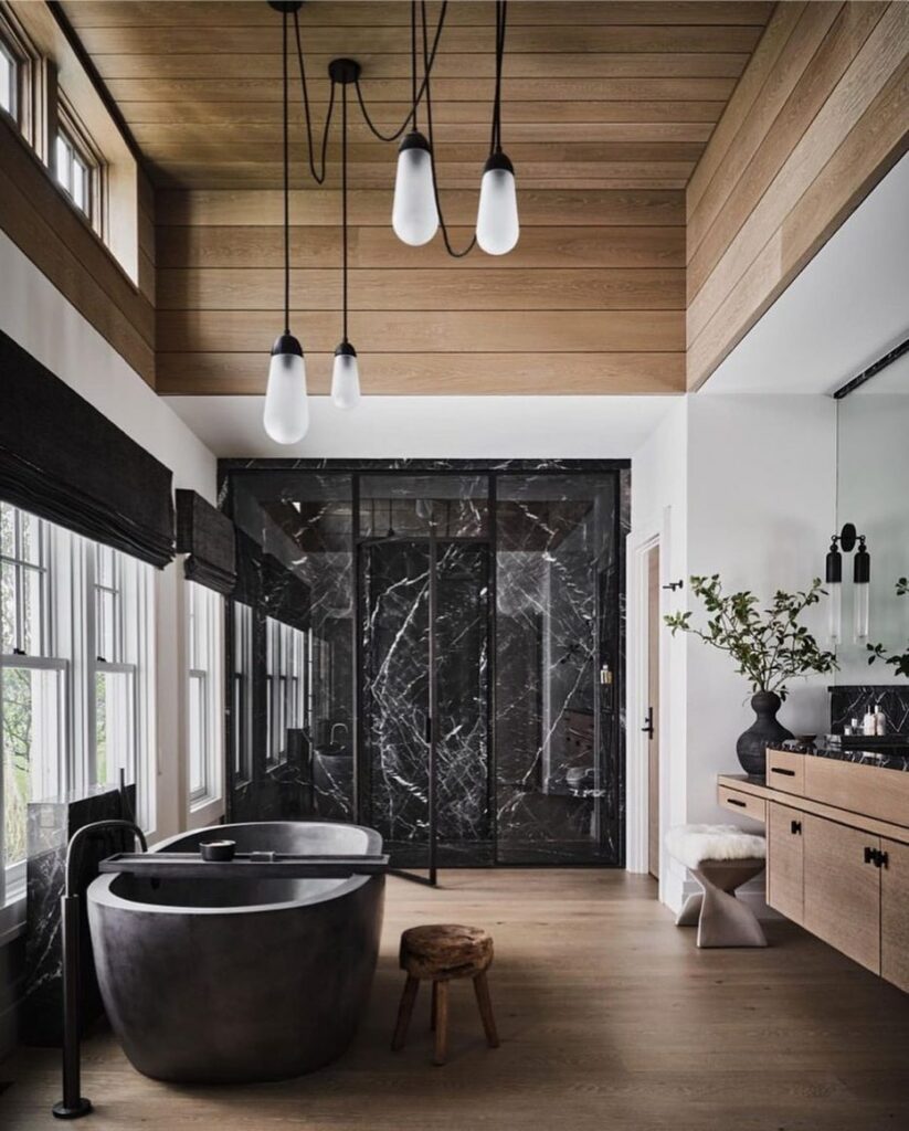 Black Bathroom Tile Ideas - 15 ways to make a statement with black