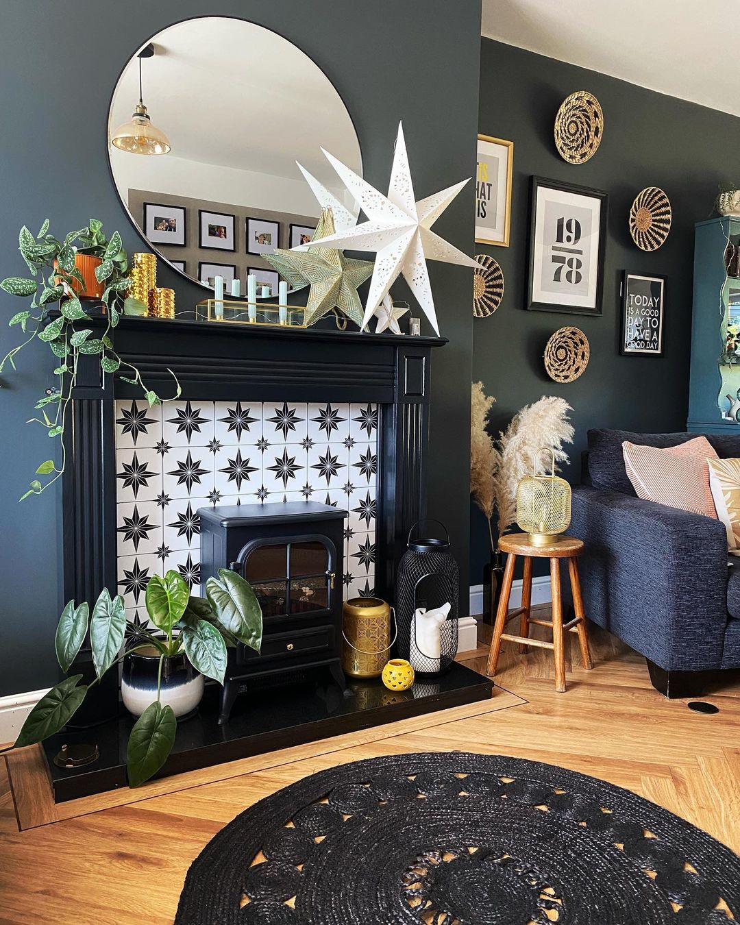 Log burner tile ideas 13 creative ways to surround a stove Atlas Ceramics