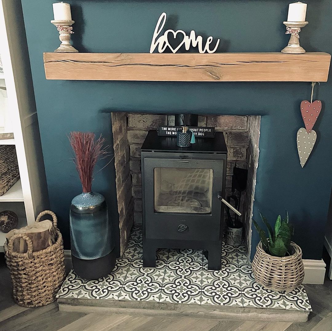 Log burner tile ideas 13 creative ways to surround a stove Atlas