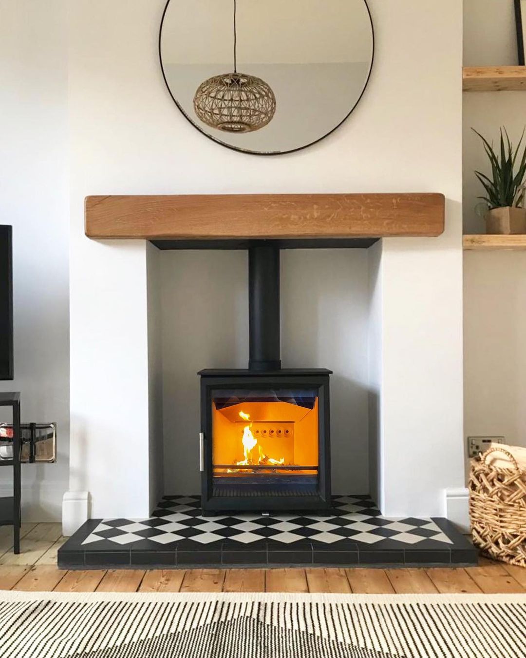 Log burner tile ideas 13 creative ways to surround a stove Atlas