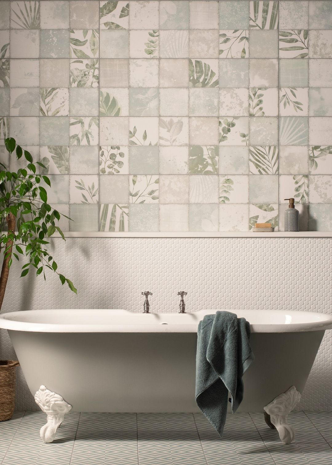 Floral feature wall
