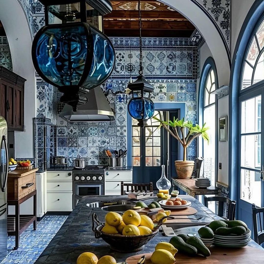 Portugal is famed for its incredible blue and white Azulejo tiles which can be found gracing the interiors and exteriors of homes across the country.