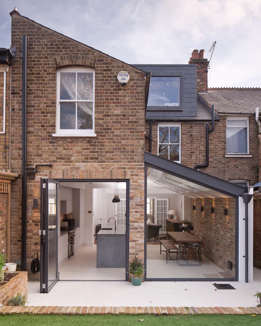 Choosing the same stone effect tile for your living areas creates a coordinated, cohesive look and helps to blend the spaces, particularly if you have large sliding or bifold windows.